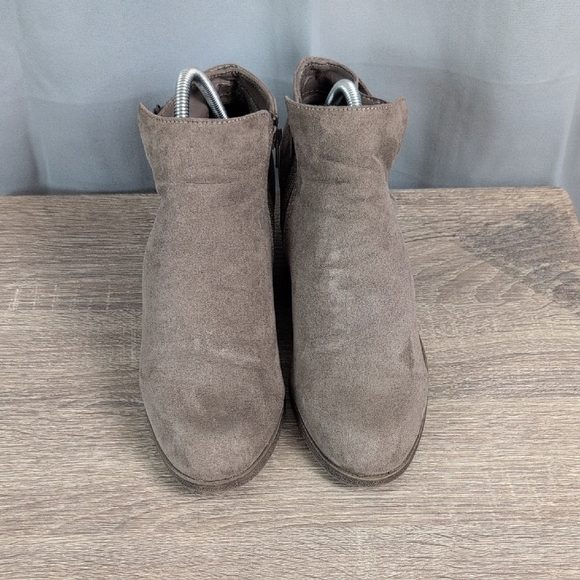 BAMBOO Taupe Ankle Boots - Picture 1 of 6